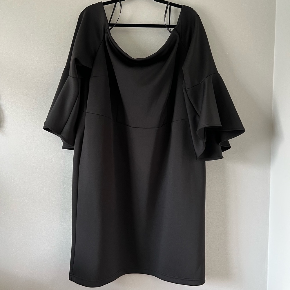 Eloquii Off the Shoulder Flare Sleeve Dress - Picture 2 of 8